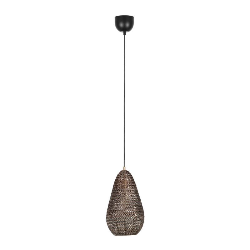 Lampa wisząca Trio Ziva patyna-złota-czarna wym: 150 x 23 x 23 cm 1xE27 x  1 szt.