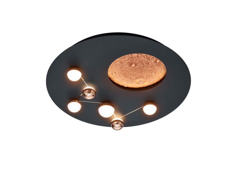 Lampa wisząca Trio ZODIAC czarna LED 42W 2300-4000K 5100lm IP20 wym:10x50x50cm - 1 szt.