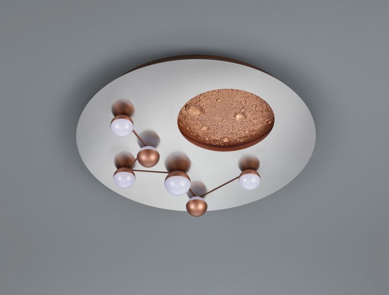 Lampa wisząca Trio ZODIAC odcienie srebra LED 42W 2300-4000K 5100lm IP20 wym:10x50x50cm - 1 szt.
