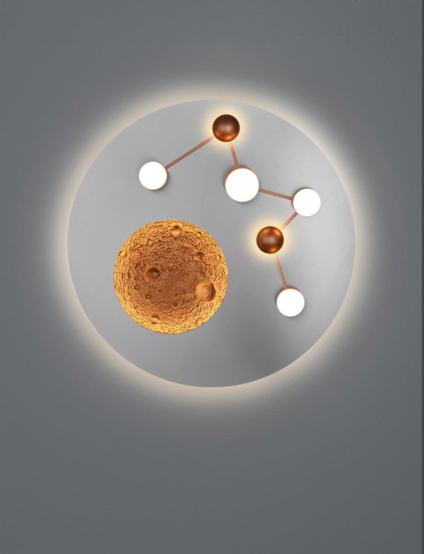 Lampa wisząca Trio ZODIAC odcienie srebra LED 42W 2300-4000K 5100lm IP20 wym:10x50x50cm - 1 szt.