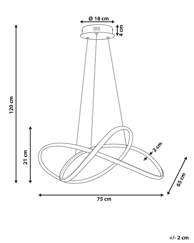 Lampa wisząca Tumen Metal Złoty 1 szt.