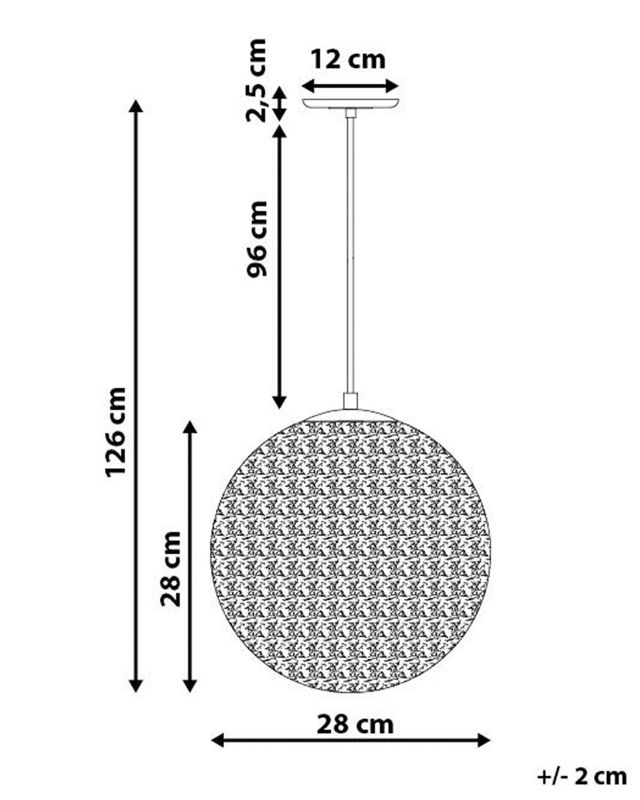 Lampa wisząca Turama Metal Złoty 1 szt.