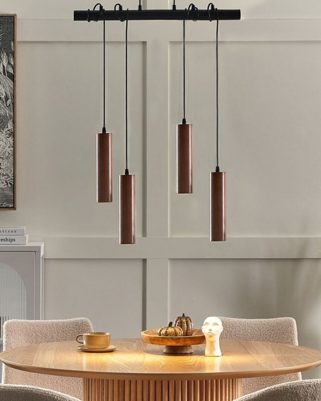 Lampa wisząca Tutaki Metal Czarny 1 szt.