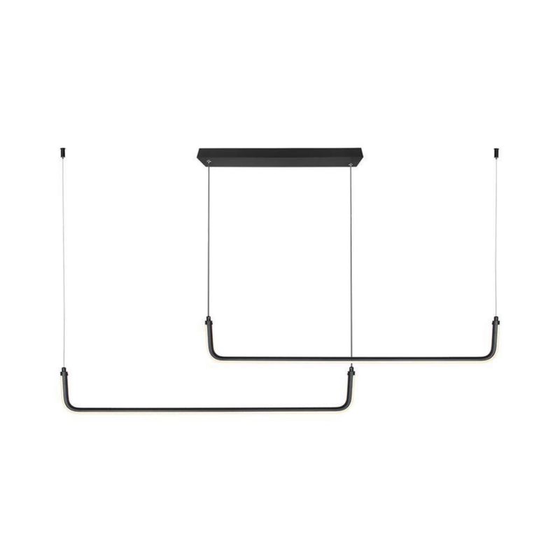 Lampa wisząca V-TAC Vt-7770 czarna podwójna podłużna 150 cm wbudowany LED 24W 1 szt.