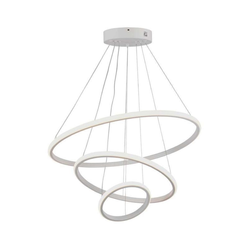 Lampa wisząca V-TAC Vt-7816 2542 biała 60 cm szerokości wbudowany LED 32W 1 szt.