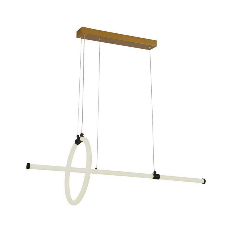 Lampa wisząca V-TAC Vt-7818 czarno-biała-złota wym: 100 x 86 x 86 cm wbudowany LED 16W 1 szt.