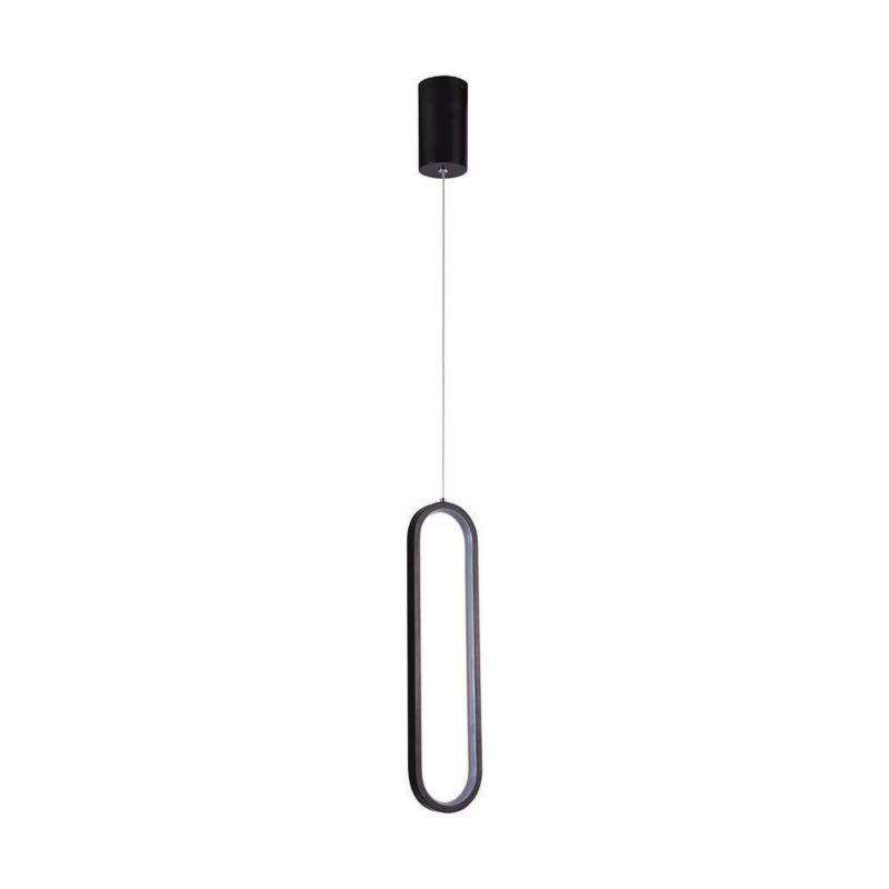 Lampa wisząca V-TAC Vt-7829 4195 czarna nowoczesna wbudowany LED 13W 1 szt.
