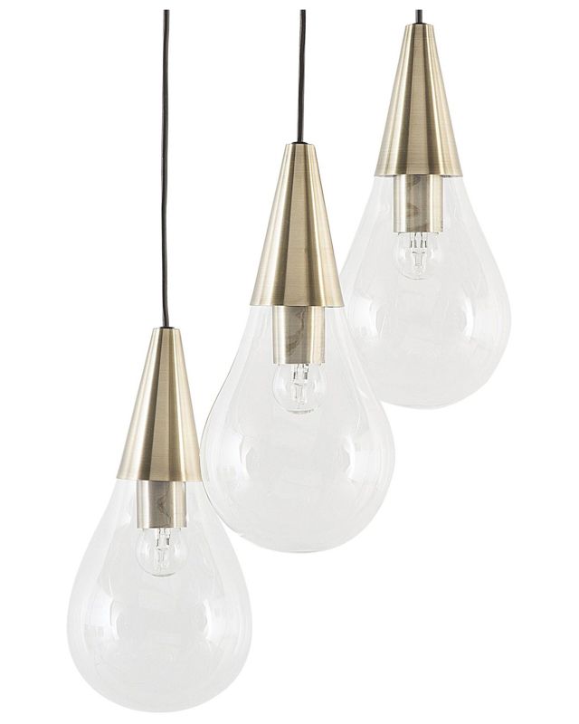 Lampa wisząca Vesle Szkło Mosiężny 1 szt.