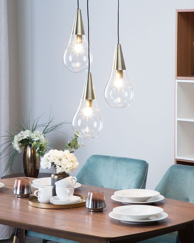 Lampa wisząca Vesle Szkło Mosiężny 1 szt.