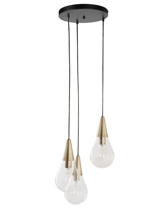 Lampa wisząca Vesle Szkło Mosiężny 1 szt.