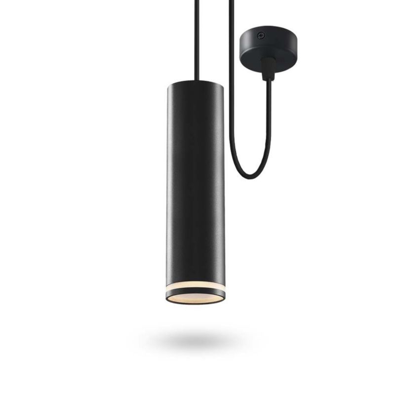 Lampa wisząca Videx czarna 1xGU10x30W IP20 wym:20x5,5x5,5cm - 1 szt.