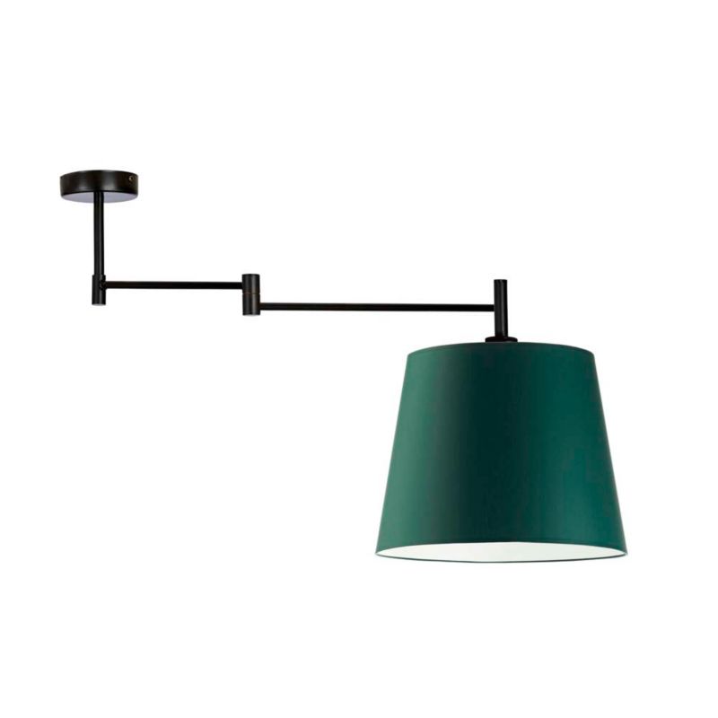 Lampa wisząca Volta Light Factory przegubowa sufitowa regulowana z abażurem stożek Butelkowa zieleń BLUES PRZEGUB 1szt.