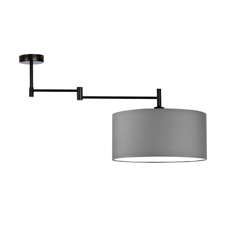 Lampa wisząca Volta Light Factory przegubowa sufitowa regulowana z abażurem walec Szary BLUES PRZEGUB 1szt.