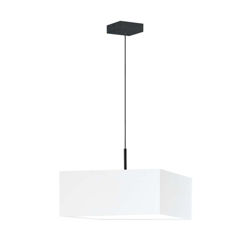 Lampa wisząca Volta Light Factory sufitowa regulowana z abażurem kwadrat Biały FIESTA 1szt.
