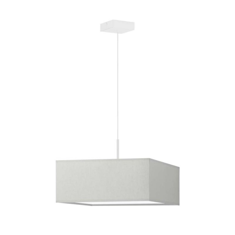 Lampa wisząca Volta Light Factory sufitowa regulowana z abażurem kwadrat Jasny szary FIESTA 1szt.