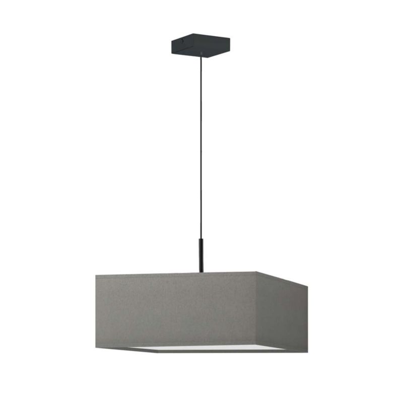Lampa wisząca Volta Light Factory sufitowa regulowana z abażurem kwadrat Szary FIESTA 1szt.