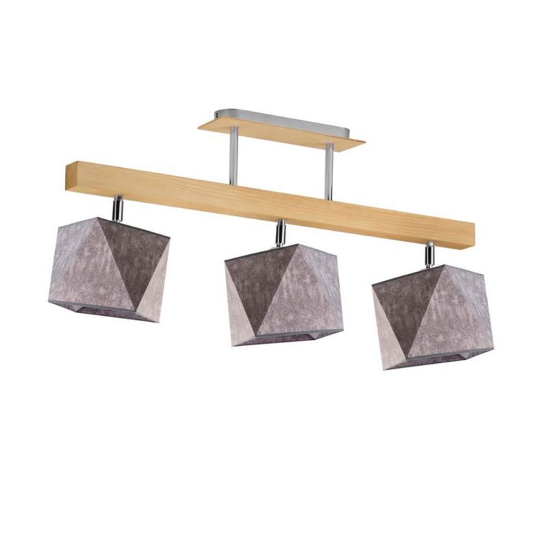 Lampa wisząca Volta Light Factory żyrandol plafon z abażurem diament Beton FORMA P3 1szt.