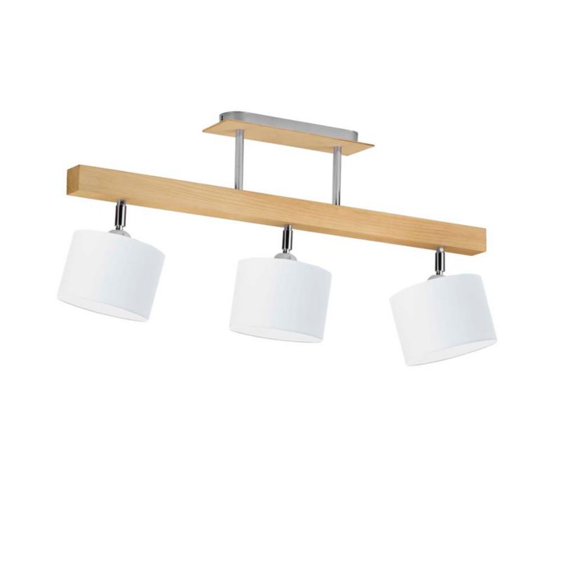 Lampa wisząca Volta Light Factory żyrandol plafon z abażurem walec Biała BONITA P3 1szt.