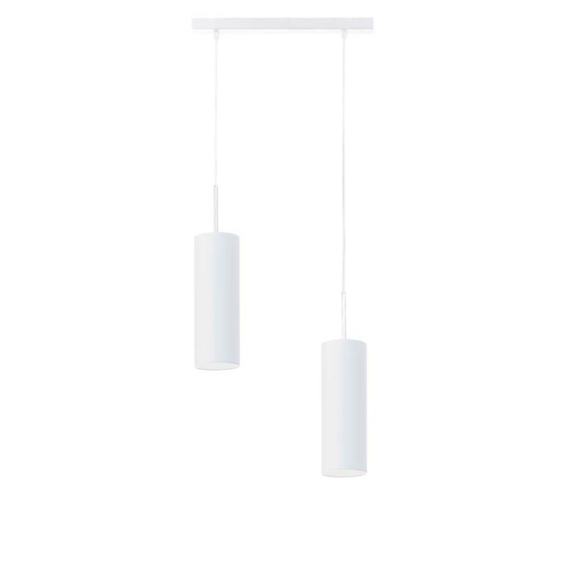 Lampa wisząca Volta Light Factory zwis żyrandol sufitowa z abażurami tuba Ecru BELL Z2 1szt.