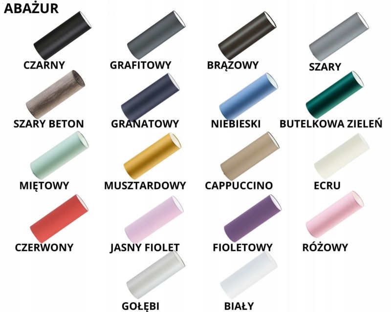 Lampa wisząca Volta Light Factory zwis żyrandol sufitowa z abażurami tuba Ecru BELL Z2 1szt.