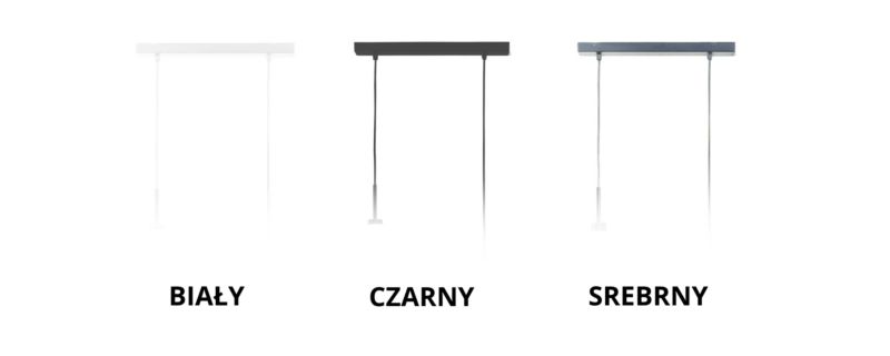 Lampa wisząca Volta Light Factory zwis żyrandol sufitowa z abażurami tuba Ecru BELL Z2 1szt.
