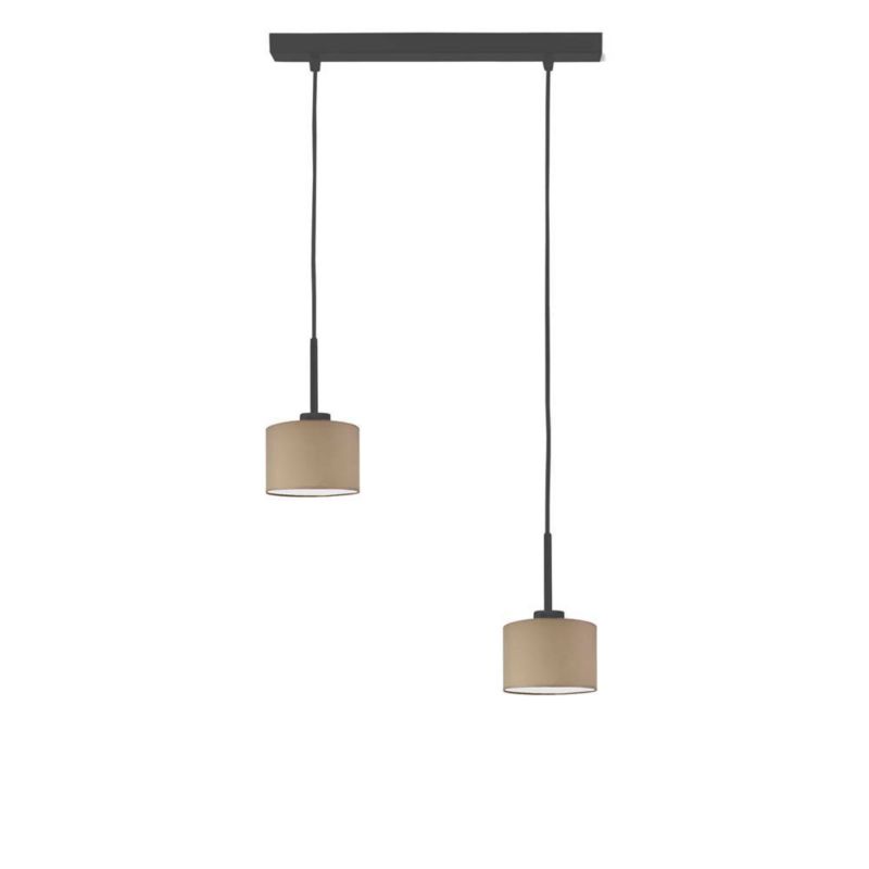 Lampa wisząca Volta Light Factory zwis żyrandol sufitowa z abażurami walec Cappuccino JAZZ Z2 1szt.
