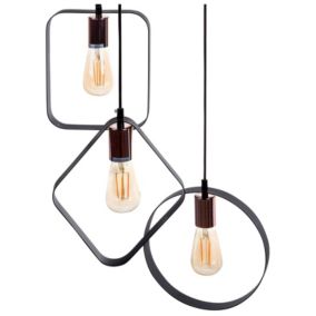 Lampa wisząca Vomano Metal Czarny 1 szt.