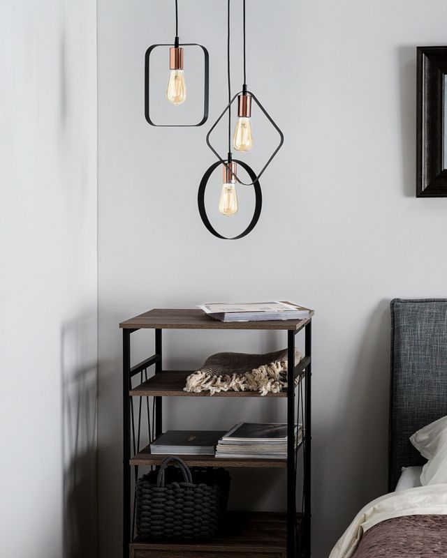 Lampa wisząca Vomano Metal Czarny 1 szt.
