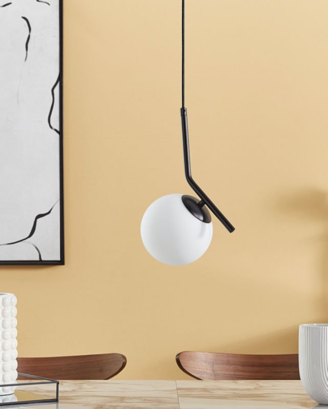 Lampa wisząca Wapiti Szkło Czarny 1szt.