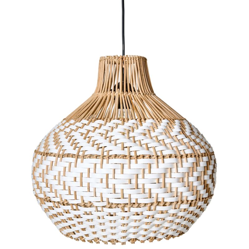 Lampa wisząca Yauco Rattan Biały 1 szt.