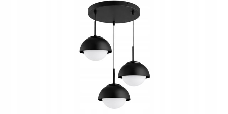 Lampa Wisząca Żyrandol Elko-Lighting  3-Punktowy Cosmo czarny 1 szt