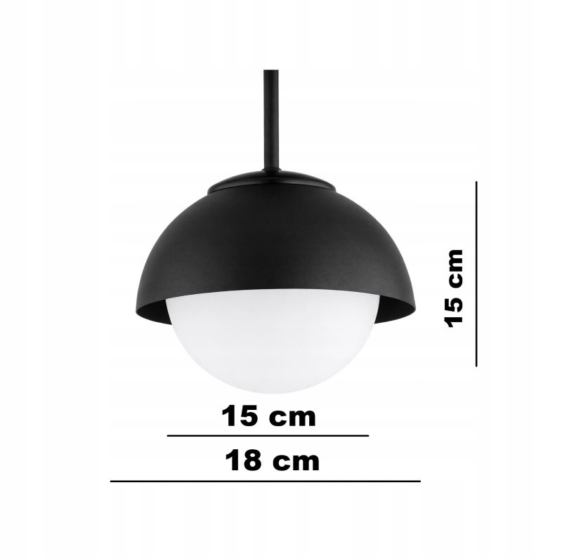 Lampa Wisząca Żyrandol Elko-Lighting Cosmo 3-Punktowy czarny 1 szt