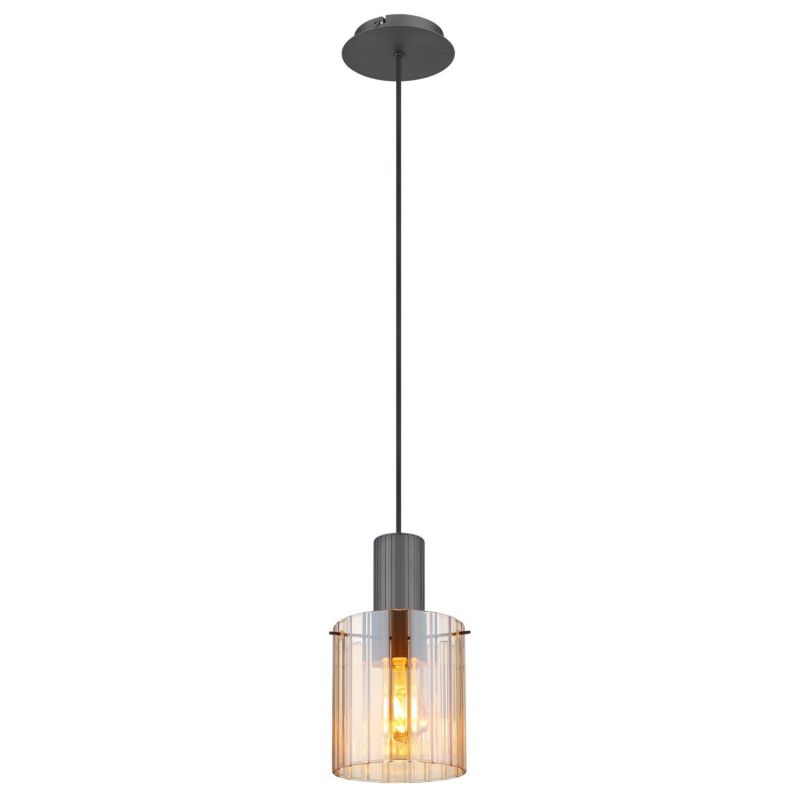 Lampa wisząca z kloszem ryflowanym TULIVAR 15904HA Globo 1 szt.