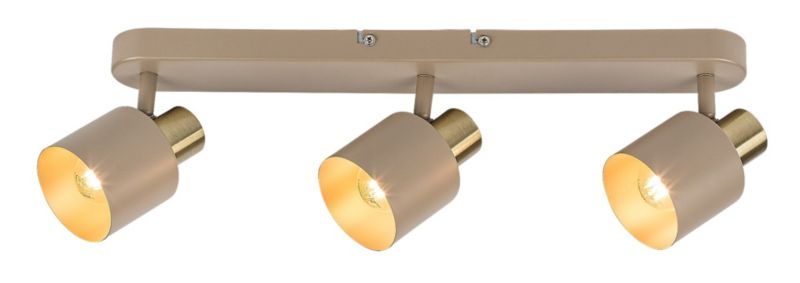 Lampa wisząca złote detale Rabalux Tisandra beżowa 3xE14x10W IP20 wym:16x51x13cm - 1 szt.