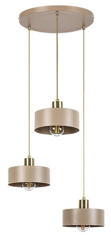 Lampa wisząca złote detale Rabalux Tisandra beżowa 3xE27x25W IP20 wym:120x48x45cm - 1 szt.