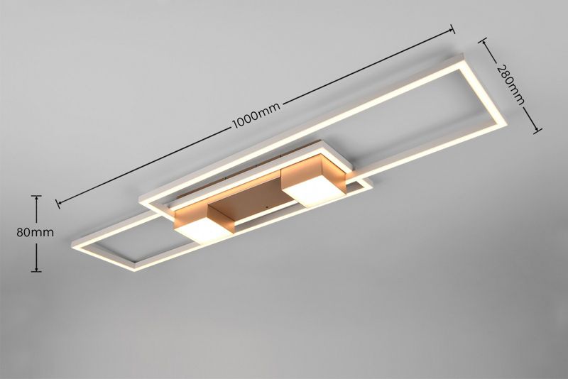 Lampa wisząca z pilotem Trio ALBANY brązowo-szara LED 37W 2700-6500K 4300lm IP20 - 1 szt.
