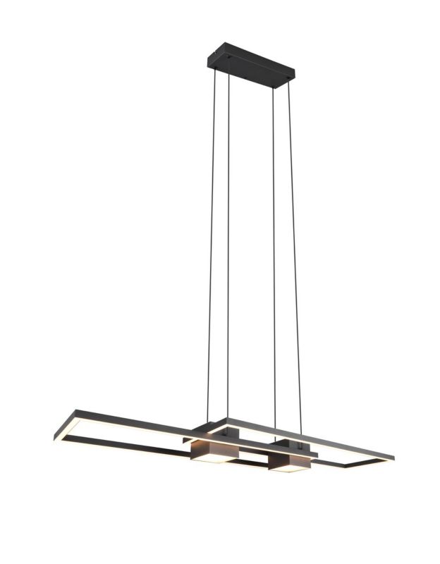 Lampa wisząca z pilotem Trio ALBANY czarna LED 37W 2700-6500K 4300lm IP20  - 1 szt.