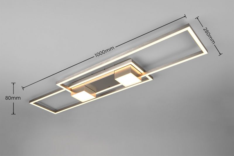 Lampa wisząca z pilotem Trio ALBANY srebrna LED 37W 2700-6500K 4300lm IP20 - 1 szt.
