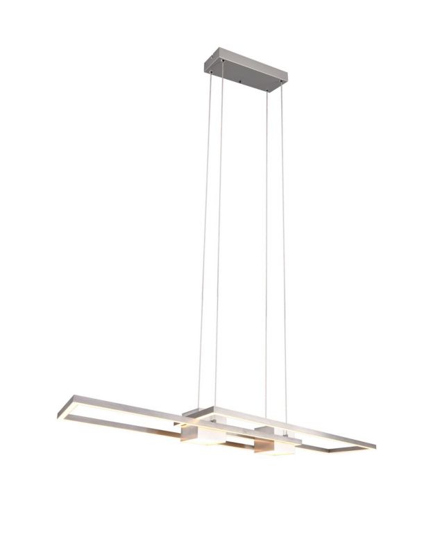 Lampa wisząca z pilotem Trio ALBANY srebrna LED 37W 2700-6500K 4300lm IP20  - 1 szt.