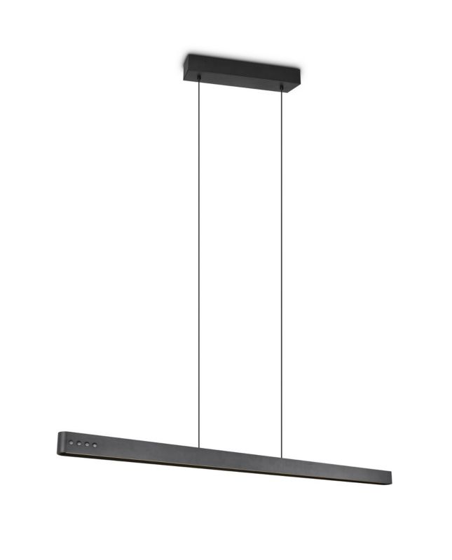 Lampa wisząca z pilotem Trio DONEGAL czarna LED 40W 2700-6500K 4650lm IP20 - 1 szt.