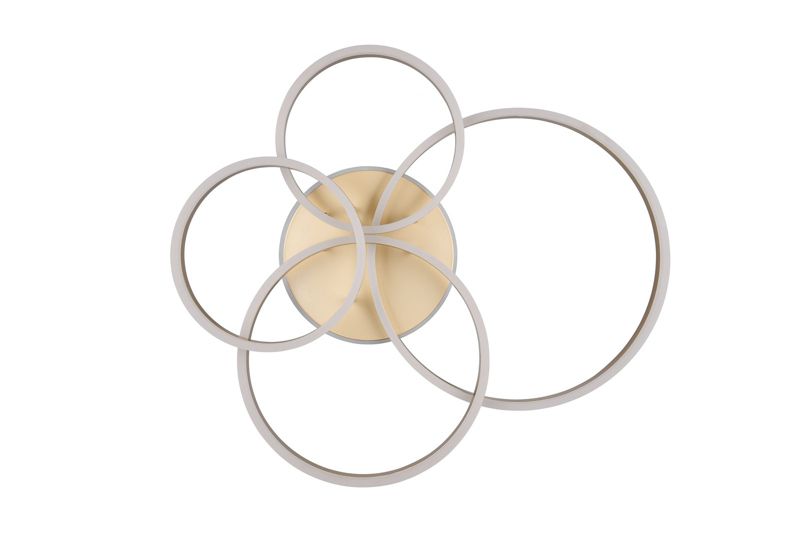 Lampa wisząca z pilotem Trio DRAKE złota LED 50W 2700-6500K 5850lm IP20 - 1 szt.