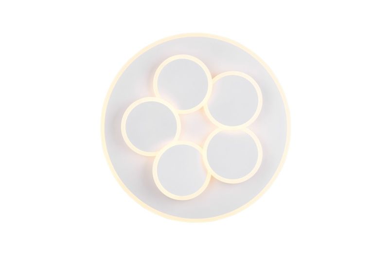 Lampa wisząca z pilotem Trio MANDALA biała LED 35W 2700-6500K 4200lm IP20 - 1 szt.