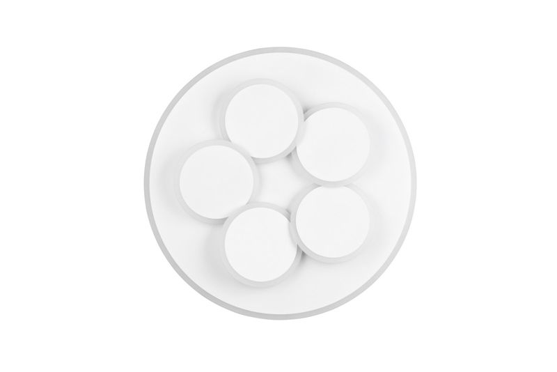 Lampa wisząca z pilotem Trio MANDALA biała LED 35W 2700-6500K 4200lm IP20 - 1 szt.