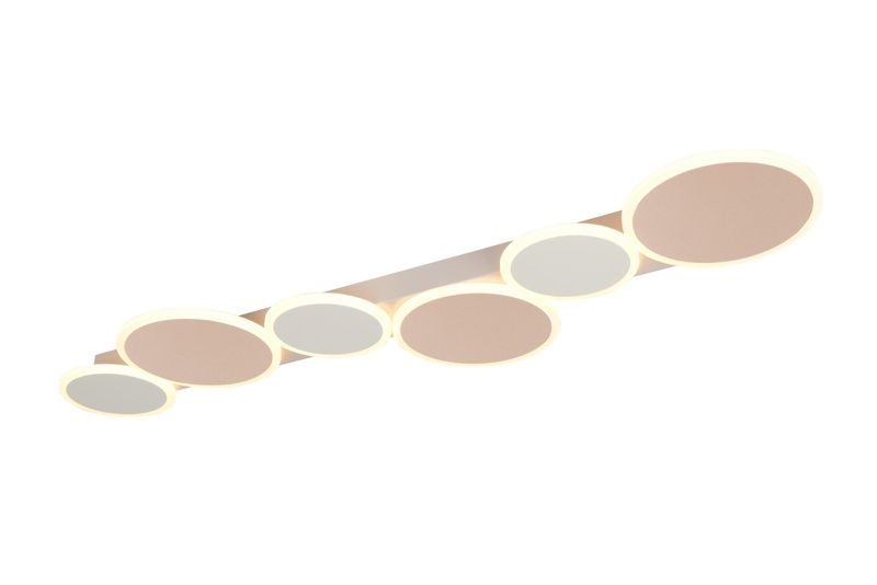 Lampa wisząca z pilotem Trio OVELA kawowo-biała LED 34W 2700-6500K 3900lm IP20 - 1 szt.