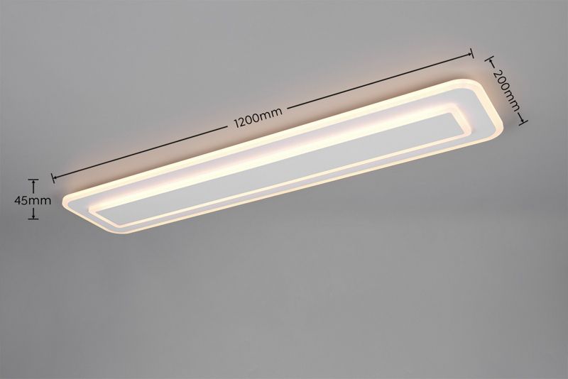 Lampa wisząca z pilotem Trio RIVA biała LED 35W 2700-6500K 4100lm IP20 - 1 szt.