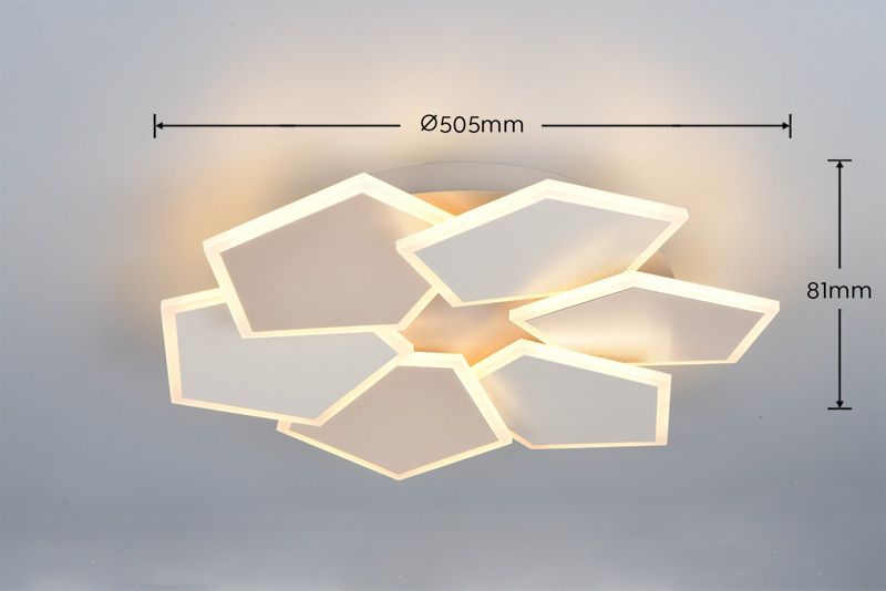 Lampa wisząca z pilotem Trio ZAYA kawowo-biała LED 34W 2700-6500K 3900lm IP20  - 1 szt.