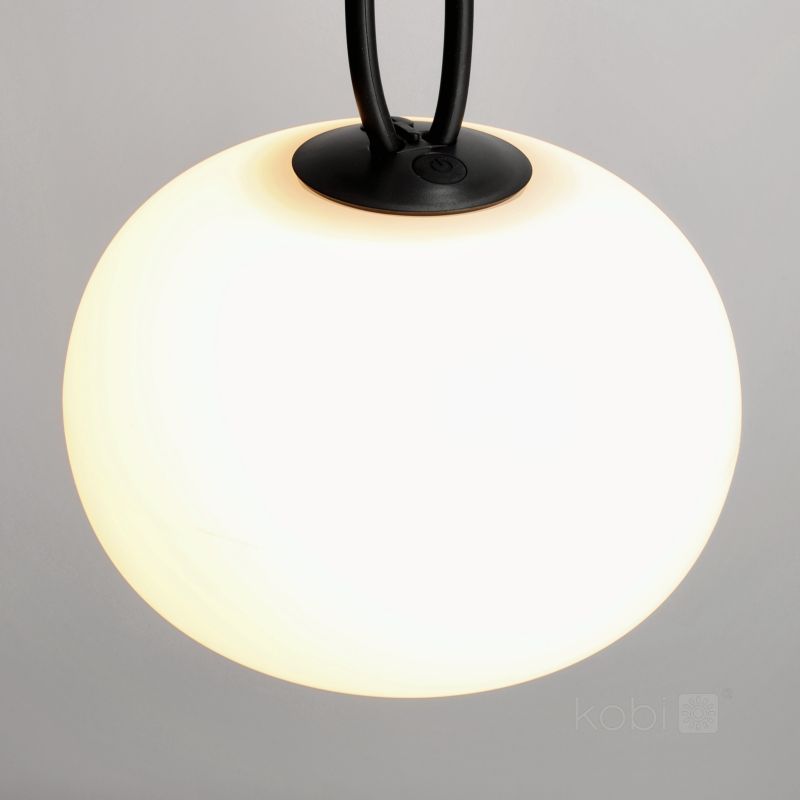 Lampa wisząca zewnętrzna nowoczesna kulista akumulatorowa USB-C biała LED 1.5W 2500K VENEZIA Kobi 1 szt.