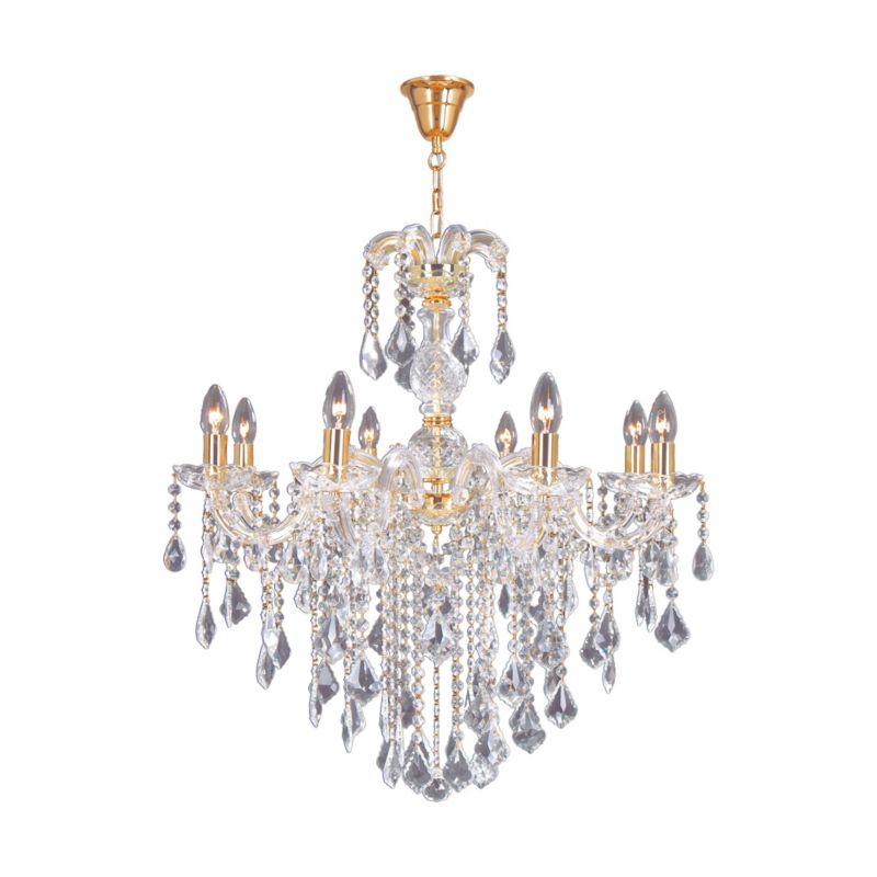 Lampa wisząca Zuma Line CHATEAU złota 8xE14x40W wym:130x70x70cm IP20 -1 szt.