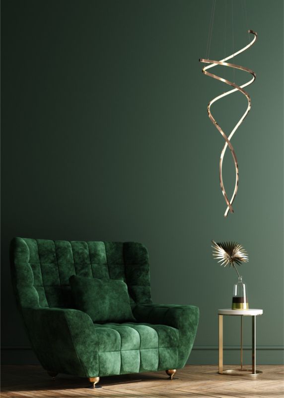 【coco】 Lampa wisząca Zuma Line Coco 1555 złota nowoczesna wbudowany