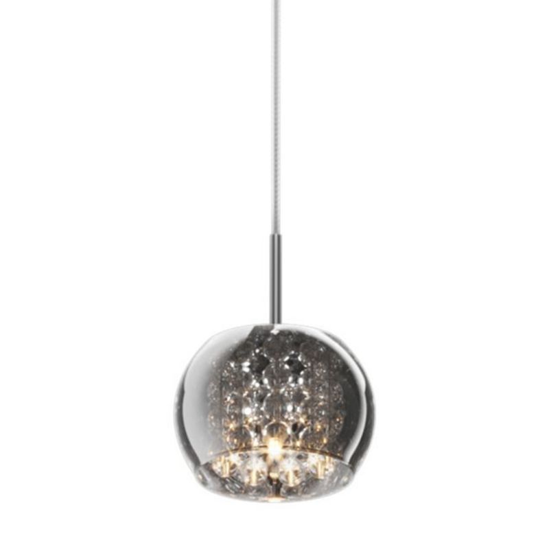 Lampa wisząca Zuma Line Crystal czarno-przezroczysty-chromowana wym: 134 x 13 x 13 cm 1xG9 x 42W 1 szt.